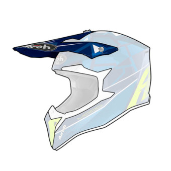 Pièces détachées casque Airoh Casquette Wraap Mood Blue Enfant Pièces détachées casque Airoh Casquette Wraap Mood Blue Enfant