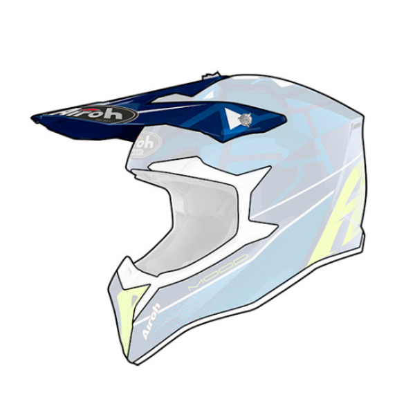 Pices dtaches casque Airoh Casquette Wraap Mood Blue Enfant