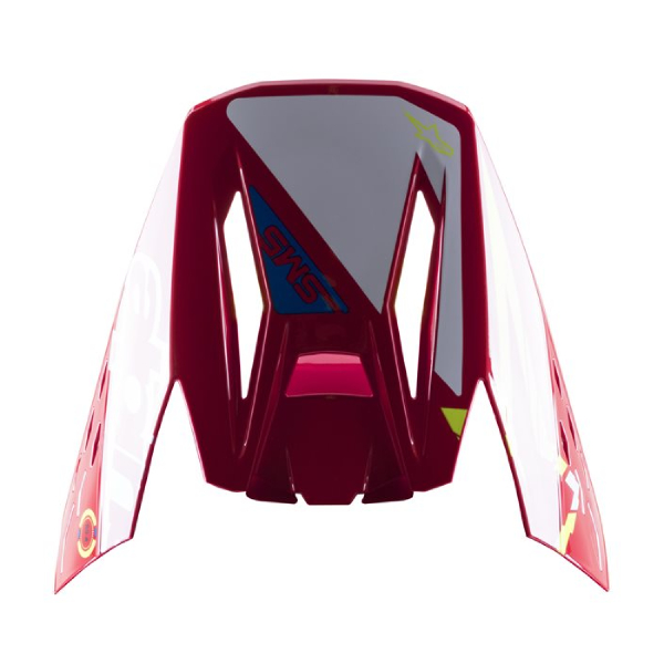 Pices dtaches casque Alpinestars Casquette S-M5 Action Bright red white yellow fluo