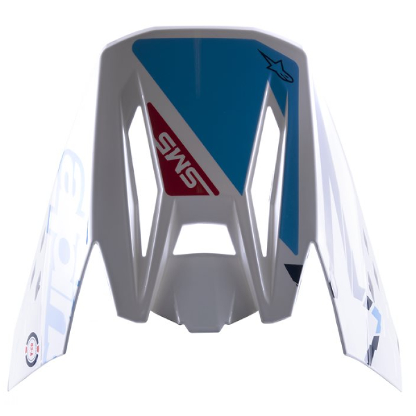 Pices dtaches casque Alpinestars Casquette S-M5 Action White cyan dark blue glossy