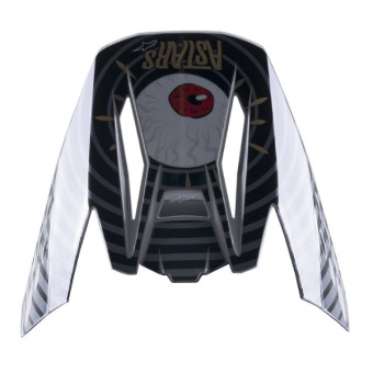 Pièces détachées casque Alpinestars Casquette S-M5 Solar flare Black gray gold glossy Pièces détachées casque Alpinestars Casquette S-M5 Solar flare Black gray gold glossy