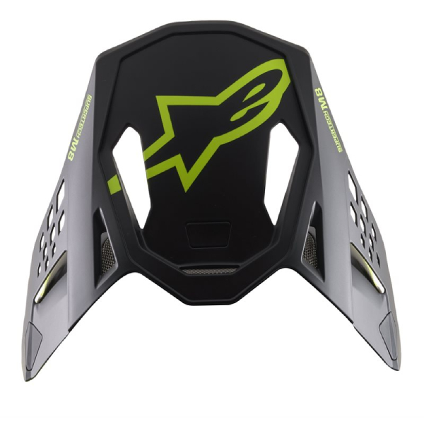 Pices dtaches casque Alpinestars Casquette S-M8 Echo Black yellow fluo matt