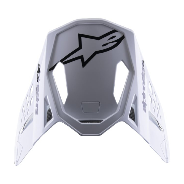 Pices dtaches casque Alpinestars Casquette S-M8 Radium 2 Black white glossy