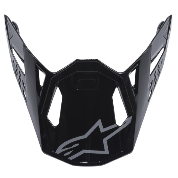 Pices dtaches casque Alpinestars Casquette S-M8 Radium Black glossy