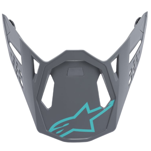 Pices dtaches casque Alpinestars Casquette S-M8 Radium Gray teal matt