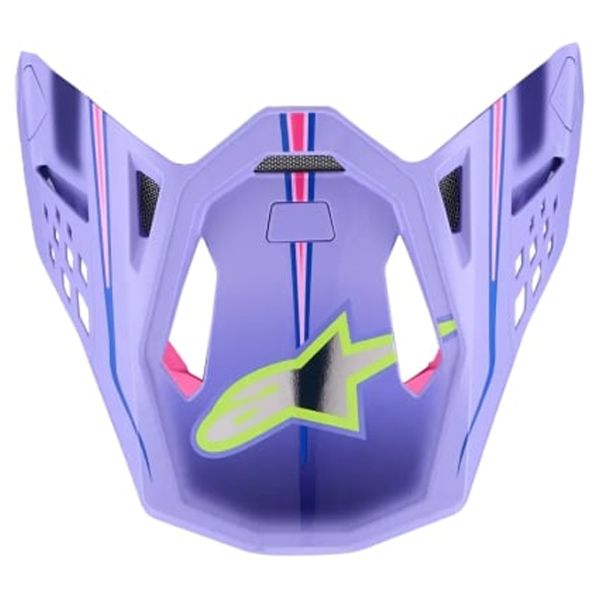 Pices dtaches casque Alpinestars S-M10 JL Visor Purple Pink FL Yellow Fluo Glossy