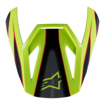 Pièces détachées casque Alpinestars S-M3 Fray Visor Red Yellow Fluo Black Glossy Pièces détachées casque Alpinestars S-M3 Fray Visor Red Yellow Fluo Black Glossy