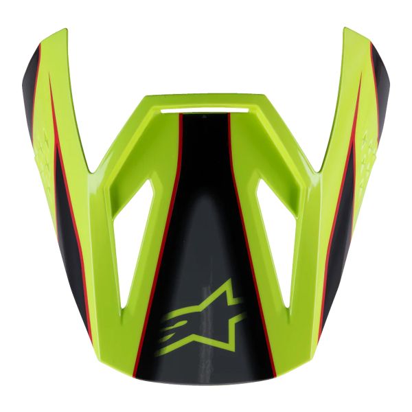 Pièces détachées casque Alpinestars S-M3 Fray Visor Red Yellow Fluo Black Glossy Pièces détachées casque Alpinestars S-M3 Fray Visor Red Yellow Fluo Black Glossy