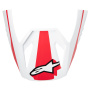 Pices dtaches casque Alpinestars S-M3 Heat Visor Red White Black Glossy