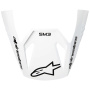 Pices dtaches casque Alpinestars S-M3 Radium Visor Black White Gray Glossy