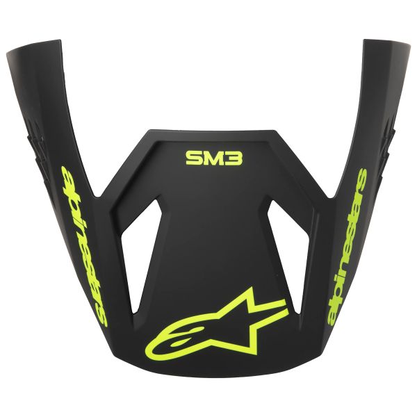 Pices dtaches casque Alpinestars S-M3 Radium Visor Gray Black Yellow FL Matt