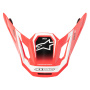 Pices dtaches casque Alpinestars S-M7 Deed Visor Red Black White Glossy