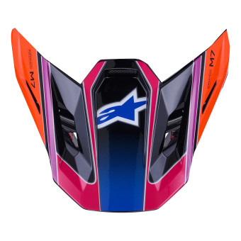 Pièces détachées casque Alpinestars S-M7 Fuse Visor Blue Purple Pink Glossy Pièces détachées casque Alpinestars S-M7 Fuse Visor Blue Purple Pink Glossy