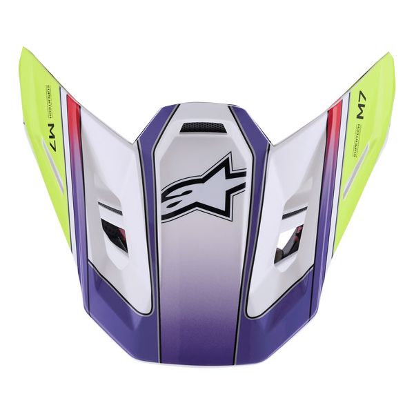 Pièces détachées casque Alpinestars S-M7 Fuse Visor Wh Yellow Fluo Purple Glossy Pièces détachées casque Alpinestars S-M7 Fuse Visor Wh Yellow Fluo Purple Glossy