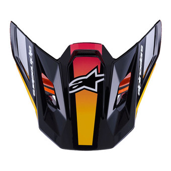 Pièces détachées casque Alpinestars S-M7 Rise Visor Black Yellow Pink Glossy Pièces détachées casque Alpinestars S-M7 Rise Visor Black Yellow Pink Glossy