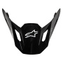 Pices dtaches casque Alpinestars S-M7 Solid Visor Black Glossy
