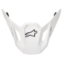 Pices dtaches casque Alpinestars S-M7 Solid Visor White Glossy