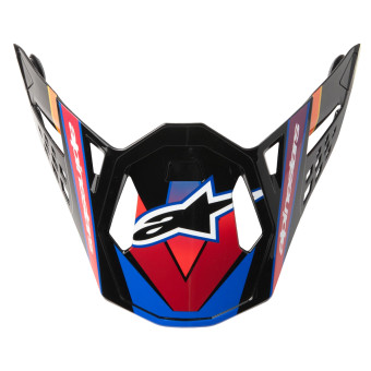 Pièces détachées casque Alpinestars Visor S-M10 Era Blue Red Yellow Fluo Glossy Pièces détachées casque Alpinestars Visor S-M10 Era Blue Red Yellow Fluo Glossy