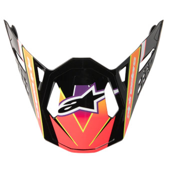 Pièces détachées casque Alpinestars Visor S-M10 Era Pink Violet Yellow Fluo Glossy Pièces détachées casque Alpinestars Visor S-M10 Era Pink Violet Yellow Fluo Glossy