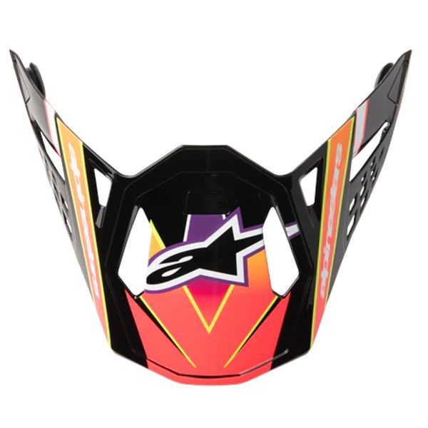 Pices dtaches casque Alpinestars Visor S-M10 Era Pink Violet Yellow Fluo Glossy