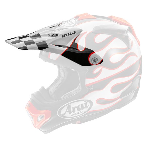 Pices dtaches casque Arai Casquette MX-V Evo Flame