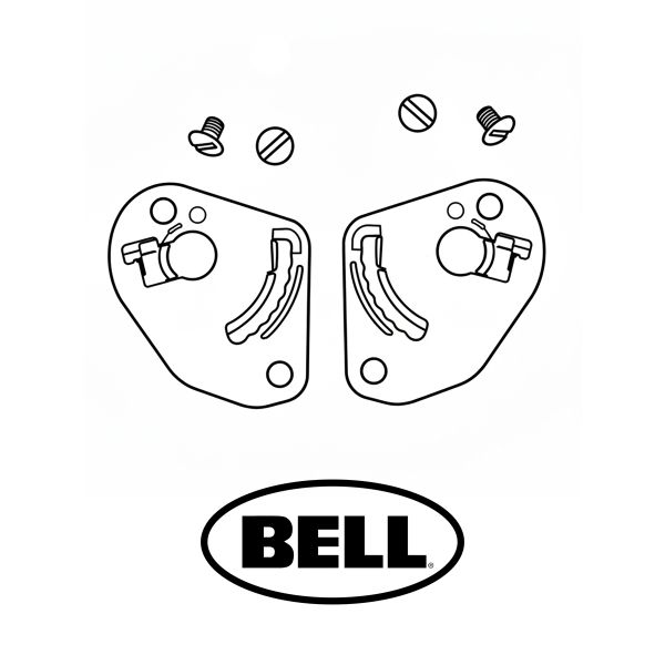 Pi�ces d�tach�es casque Bell Platine Ecran Lithium