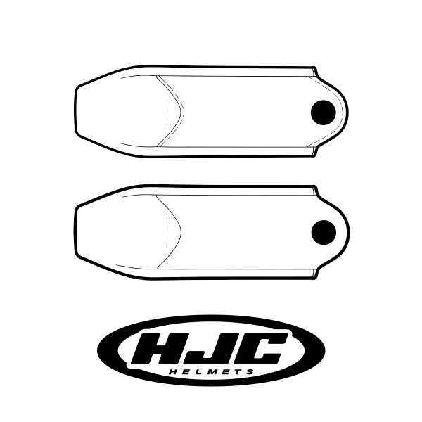 Pi�ces d�tach�es casque HJC Couvre jugulaire RPHA 40