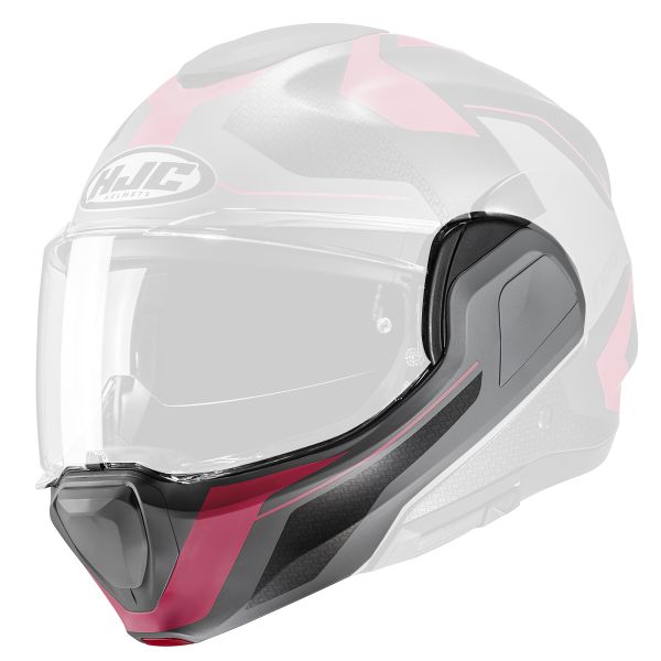 Pièces détachées casque HJC Mentonniere F100 Bios MC8SF Pièces détachées casque HJC Mentonniere F100 Bios MC8SF