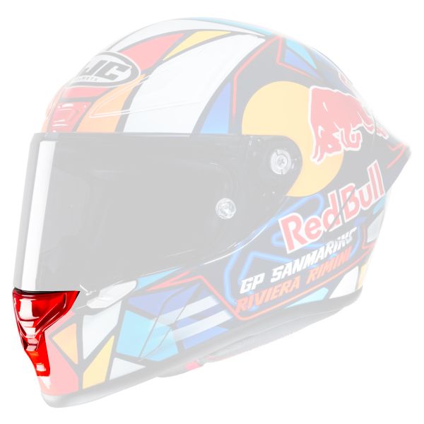 Pi�ces d�tach�es casque HJC Ventilation Mentonniere RPHA1 Red Bull Misano GP MC21