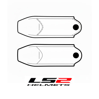 Pi�ces d�tach�es casque LS2 Couvre Jugulaire Kid FF812