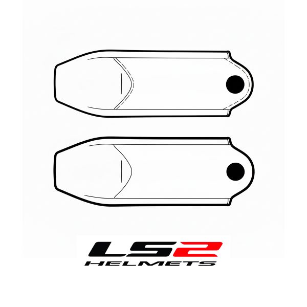 Pi�ces d�tach�es casque LS2 Couvre Jugulaire Kid FF812