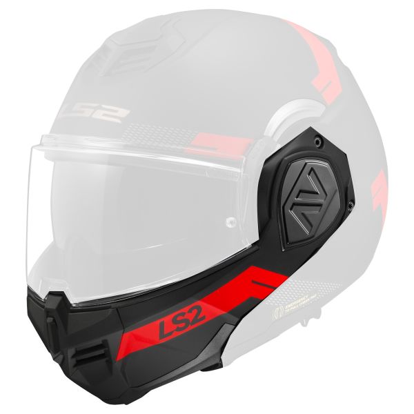 Pi�ces d�tach�es casque LS2 Mentonniere Advant FF906 Bend