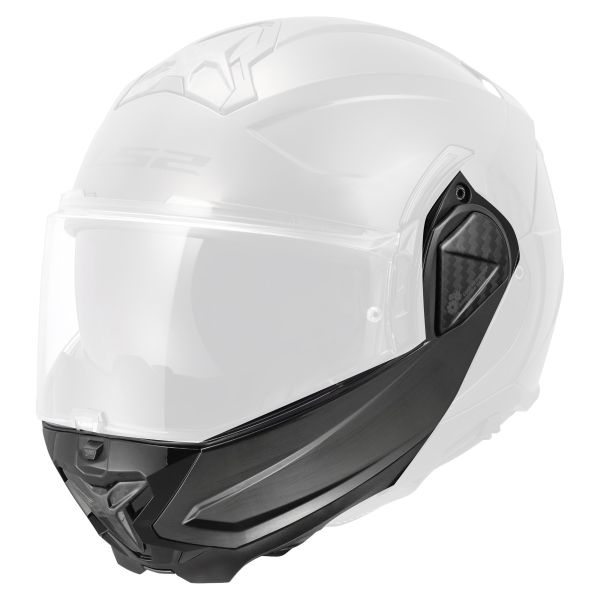 Pi�ces d�tach�es casque LS2 Mentonniere Advant II FF910 Jeans Titanium