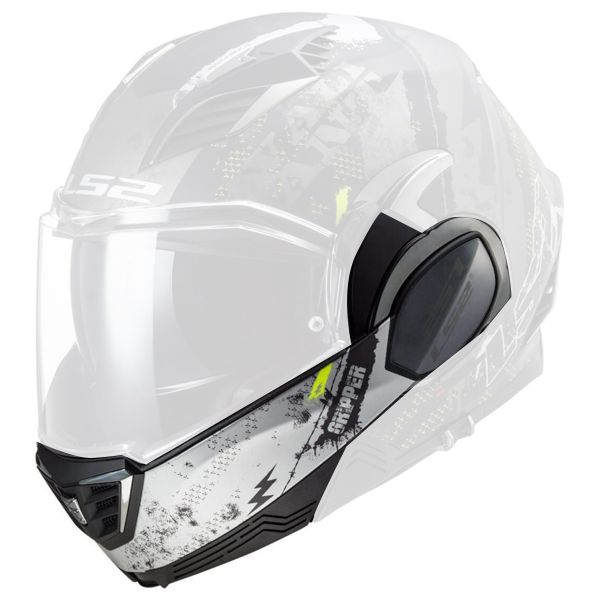 Pi�ces d�tach�es casque LS2 Mentonniere Valiant II FF900 Gripper