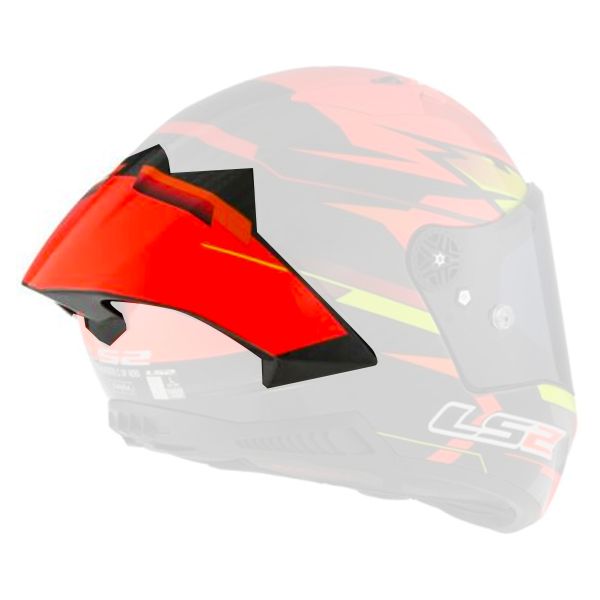 Pi�ces d�tach�es casque LS2 Spoiler Thunder C GP Fire Red Black FF805