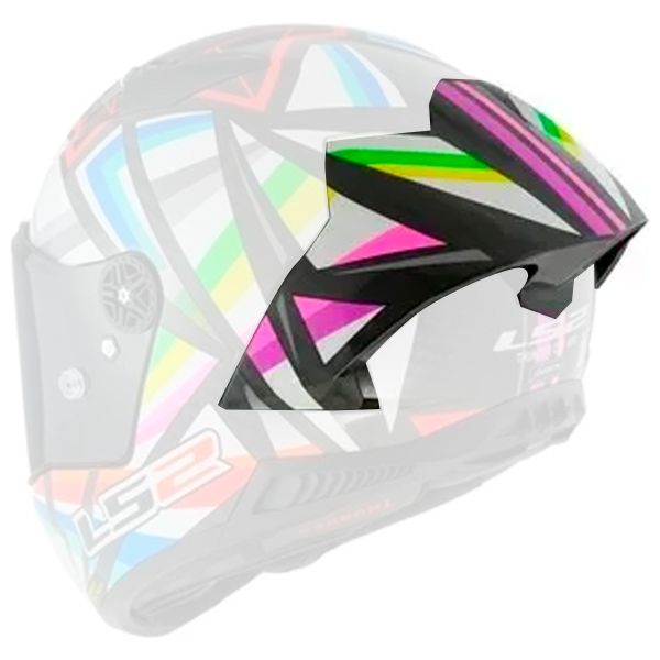 Pi�ces d�tach�es casque LS2 Spoiler Thunder C GP Flash Black FF805