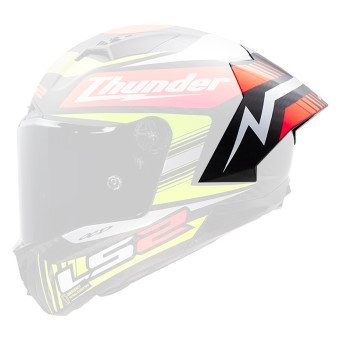 Pièces détachées casque LS2 Spoiler Thunder GP Aero Replica Black FF805 Pièces détachées casque LS2 Spoiler Thunder GP Aero Replica Black FF805