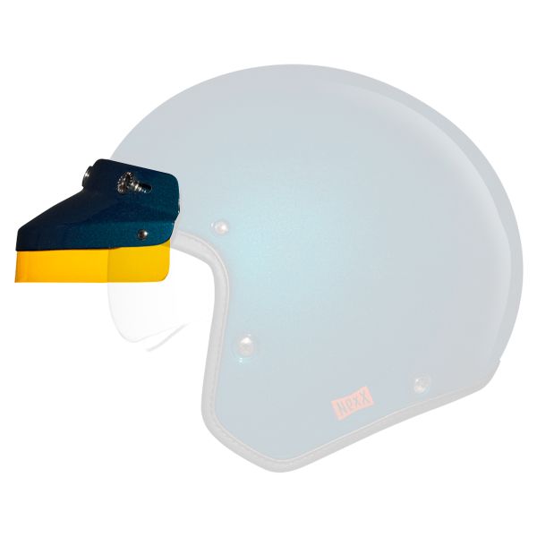 Pices dtaches casque Nexx Casquette X.G30 Exterieur Jaune Teal Blue