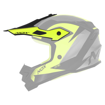 Pices dtaches casque NOX Casquette Fusion noir mat jaune N761