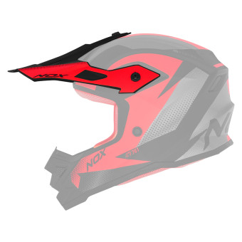 Pièces détachées casque NOX Casquette Fusion noir mat rouge N761 Pièces détachées casque NOX Casquette Fusion noir mat rouge N761