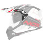 Pices dtaches casque NOX Casquette N312 Drone blanc rouge