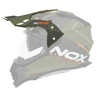 Pièces détachées casque NOX Casquette N312 Drone kaki mat orange Pièces détachées casque NOX Casquette N312 Drone kaki mat orange
