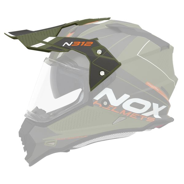 Pices dtaches casque NOX Casquette N312 Drone kaki mat orange