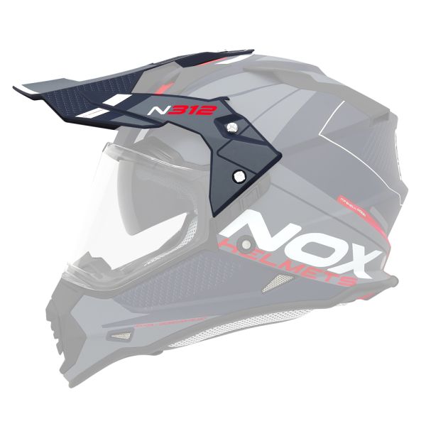 Pices dtaches casque NOX Casquette N312 Drone mat bleu rouge