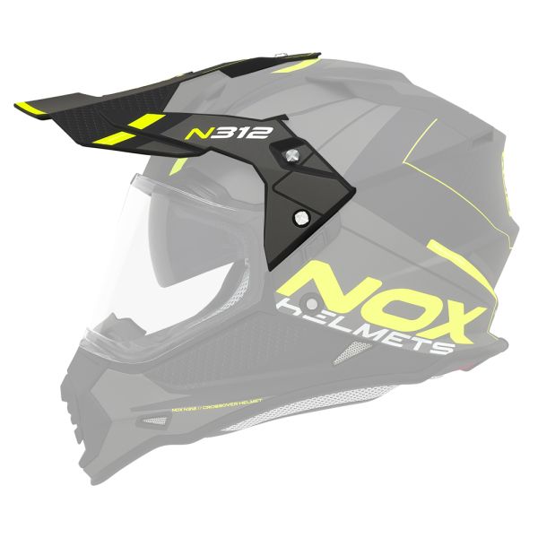 Pices dtaches casque NOX Casquette N312 Drone noir mat jaune