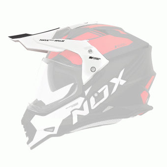 Pièces détachées casque NOX Casquette N312 Impulse blanc rouge Pièces détachées casque NOX Casquette N312 Impulse blanc rouge
