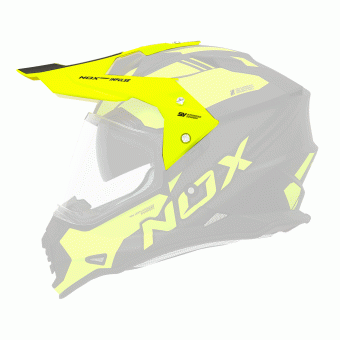 Pices dtaches casque NOX Casquette N312 Impulse noir mat jaune