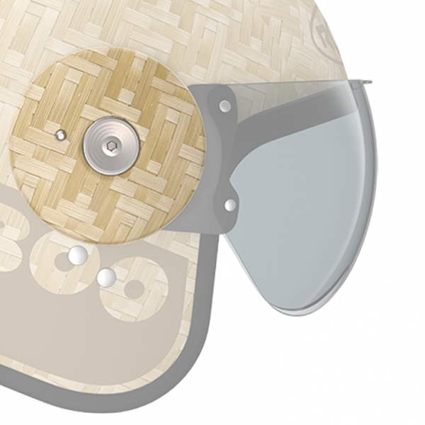 Pices dtaches casque Roof Plaques laterales + vis Bamboo RO15