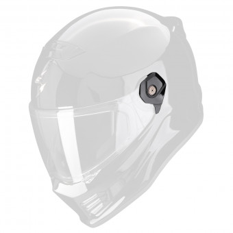 Pièces détachées casque Scorpion Cache Fixation Ecran Covert FX Black Pièces détachées casque Scorpion Cache Fixation Ecran Covert FX Black