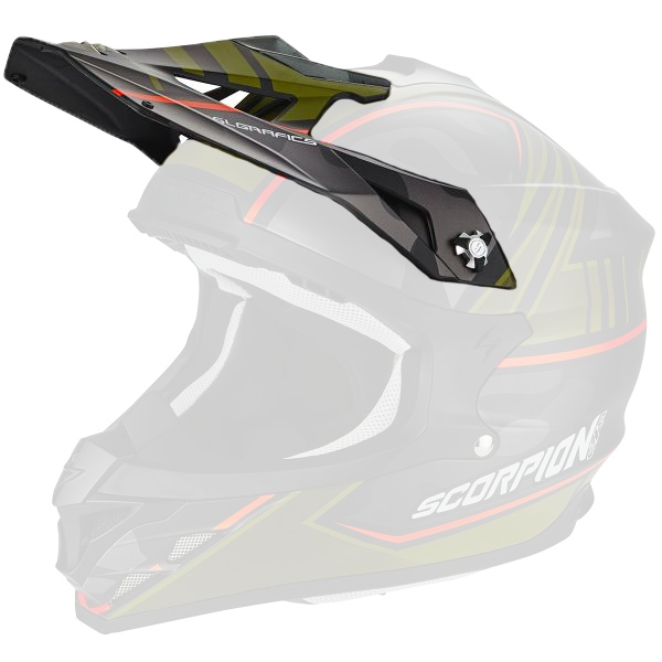 Pi�ces d�tach�es casque Scorpion Casquette VX-15 EVO AIR Miramar Matt Black Green